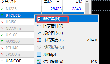 富拓外汇中MT5上怎么样设置买入卖出交易量?