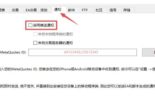 xm外汇中MT5上推送通知是怎么样启用?