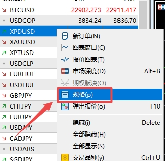 xm外汇中MT5上合约量的多少是怎么查看的?