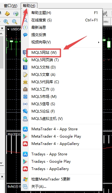 xm外汇中MT5上有哪些方法可以查看MQL5网站?
