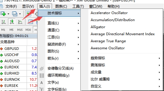 xm外汇的MT4上添加指标有哪几种方法?
