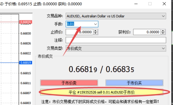 xm外汇的MT4上怎么进行分批平仓?