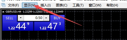 xm外汇的MT4上全屏幕下怎么设置时间周期?
