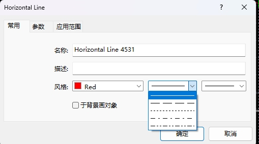 XM MT4上怎么调整水平直线线样式?