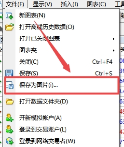 XM MT4上如何把当前图表保存为图片?