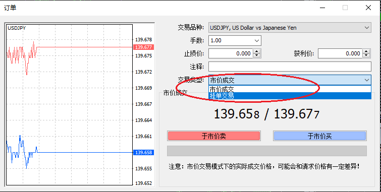 XM外汇电脑端MT4如何设置限价单？