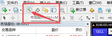 XM MT4上打开市场报价的方式有几种?