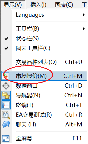 XM外汇MT4如何显示全部交易品种？