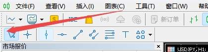 XM MT5上如何把常用快捷工具移到图表左边?
