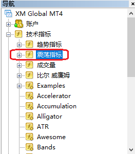 XM MT4怎么添加ATR真实波动幅度均值指标？