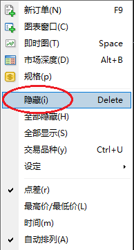XM MT4怎么隐藏交易品种？
