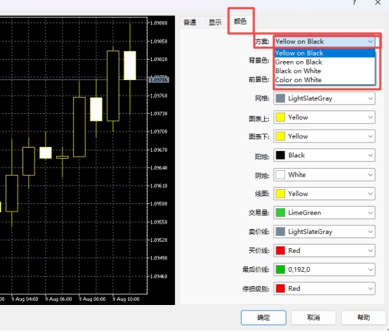 XM MT5上主题怎么切换?