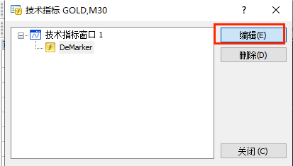 XM外汇MT4怎么修改Demarker指标参数？