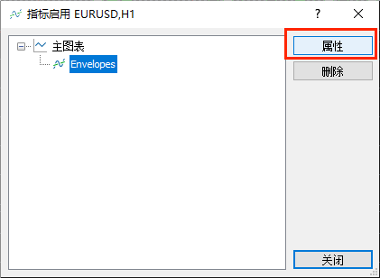 XM外汇MT5怎么修改Envelopes指标参数？