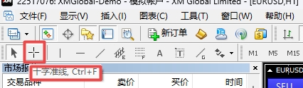 XM MT4上如何查看阳烛阴烛准确位置?