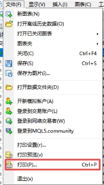 XM外汇MT4上打印方式有哪几种?