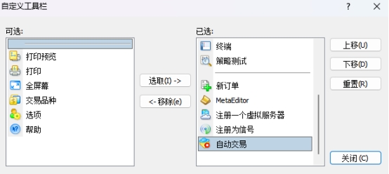 XM MT4上怎么显示的widget图标?