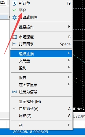 XM MT5上交易订单怎么平仓?