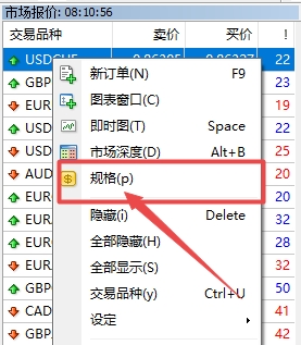 XM MT4上货币GTC模式怎么查看?