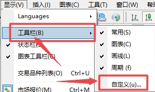 XM外汇MT4上全屏幕快捷按钮怎么调出来?